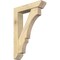 Ekena Millwork Balboa Slat Rough Sawn Bracket w/ Offset Brace, Douglas Fir, 6"W x 26"D x 38"H BKT0604X26X38BOA06RDF - alternate 1